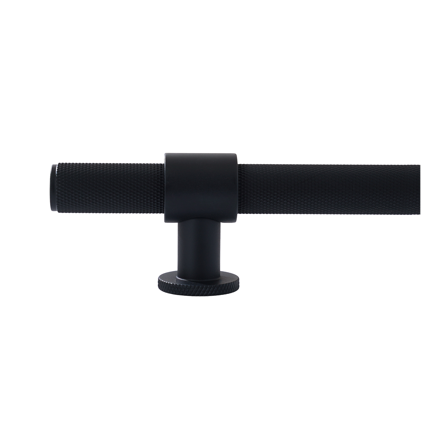 Momo Belgravia Knurled Bar Pull Solid Brass 160mm in Matt Black (1)