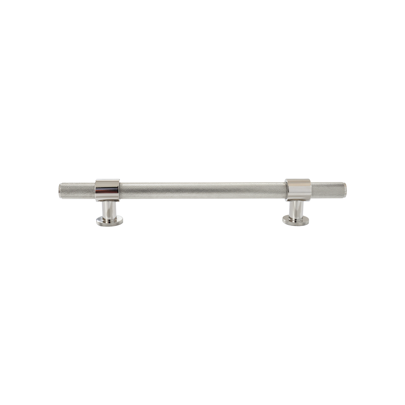 Momo Belgravia Knurled Bar Pull Solid Brass 160mm in Polished Nickel (2)