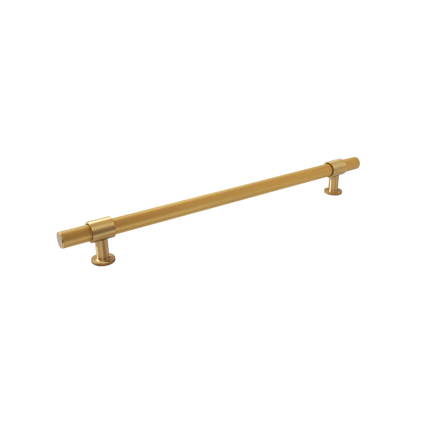 Momo Belgravia Knurled Bar Pull Solid Brass 320mm in Brushed Satin Brass