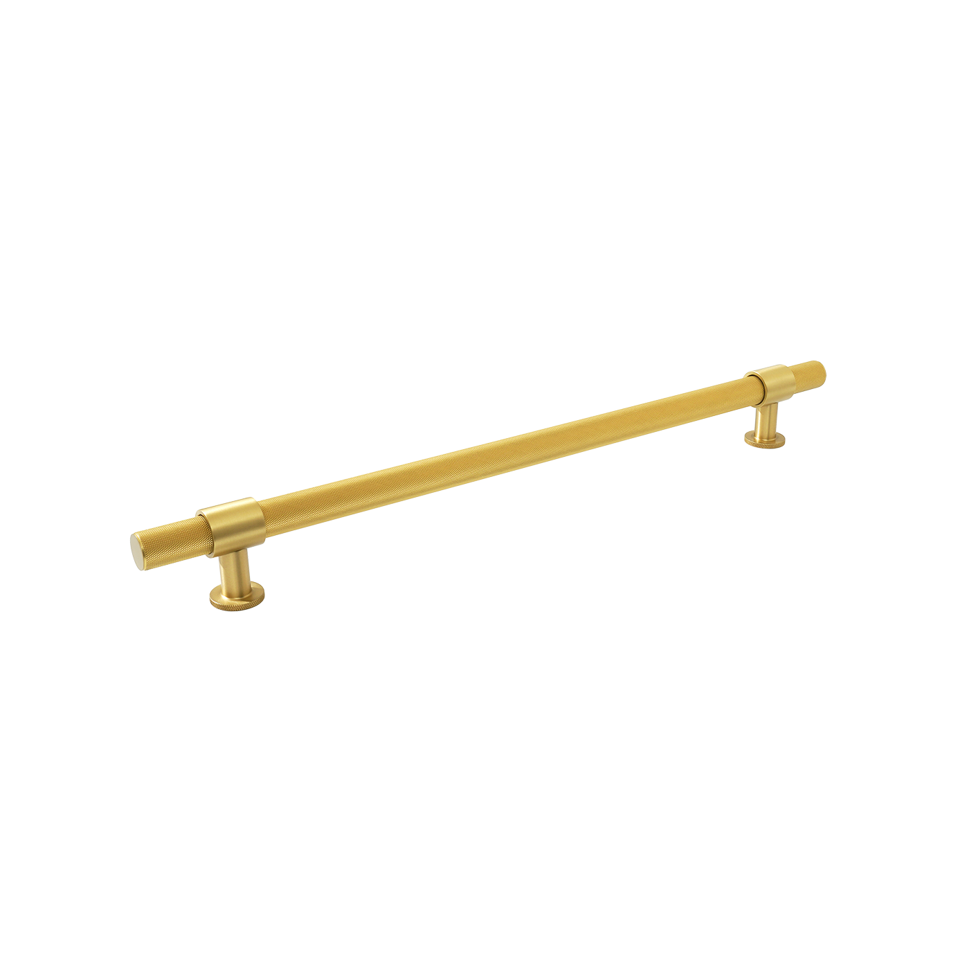 Momo Belgravia Knurled Bar Pull Solid Brass 320mm in Brushed Satin Brass