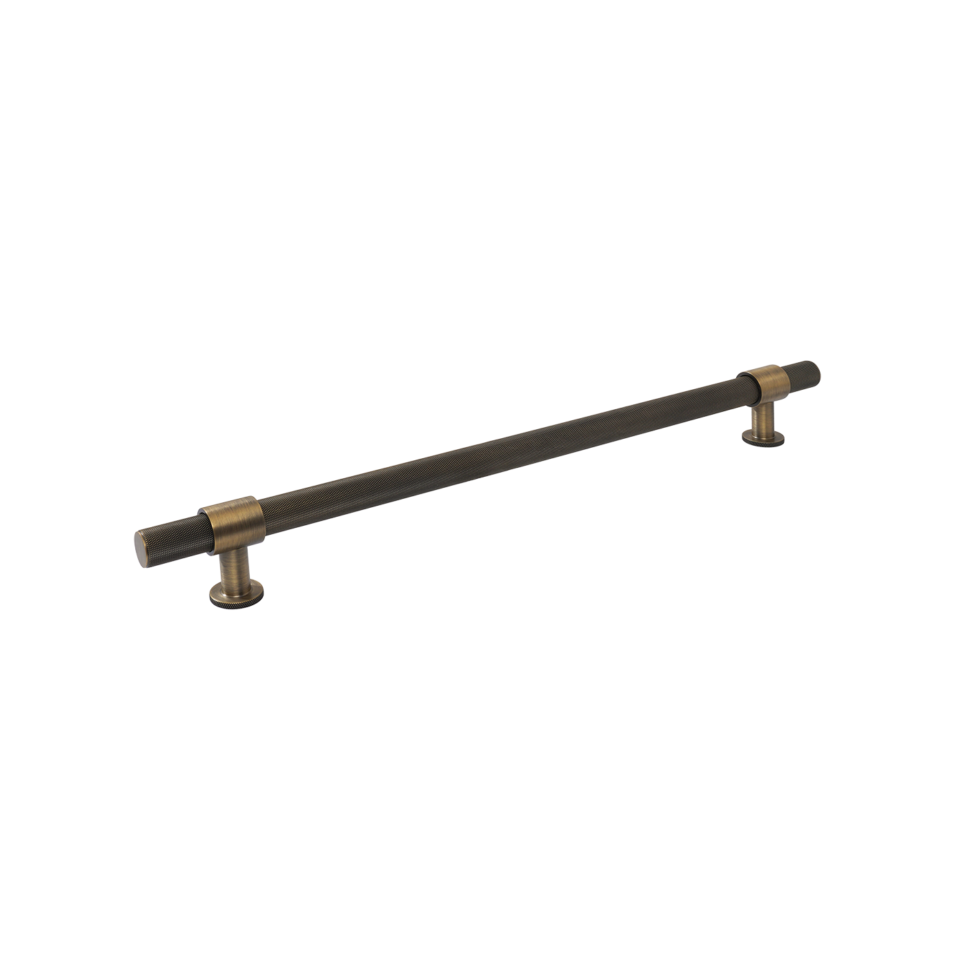 Momo Belgravia Knurled Bar Pull Solid Brass 320mm in Dark Brushed Brass