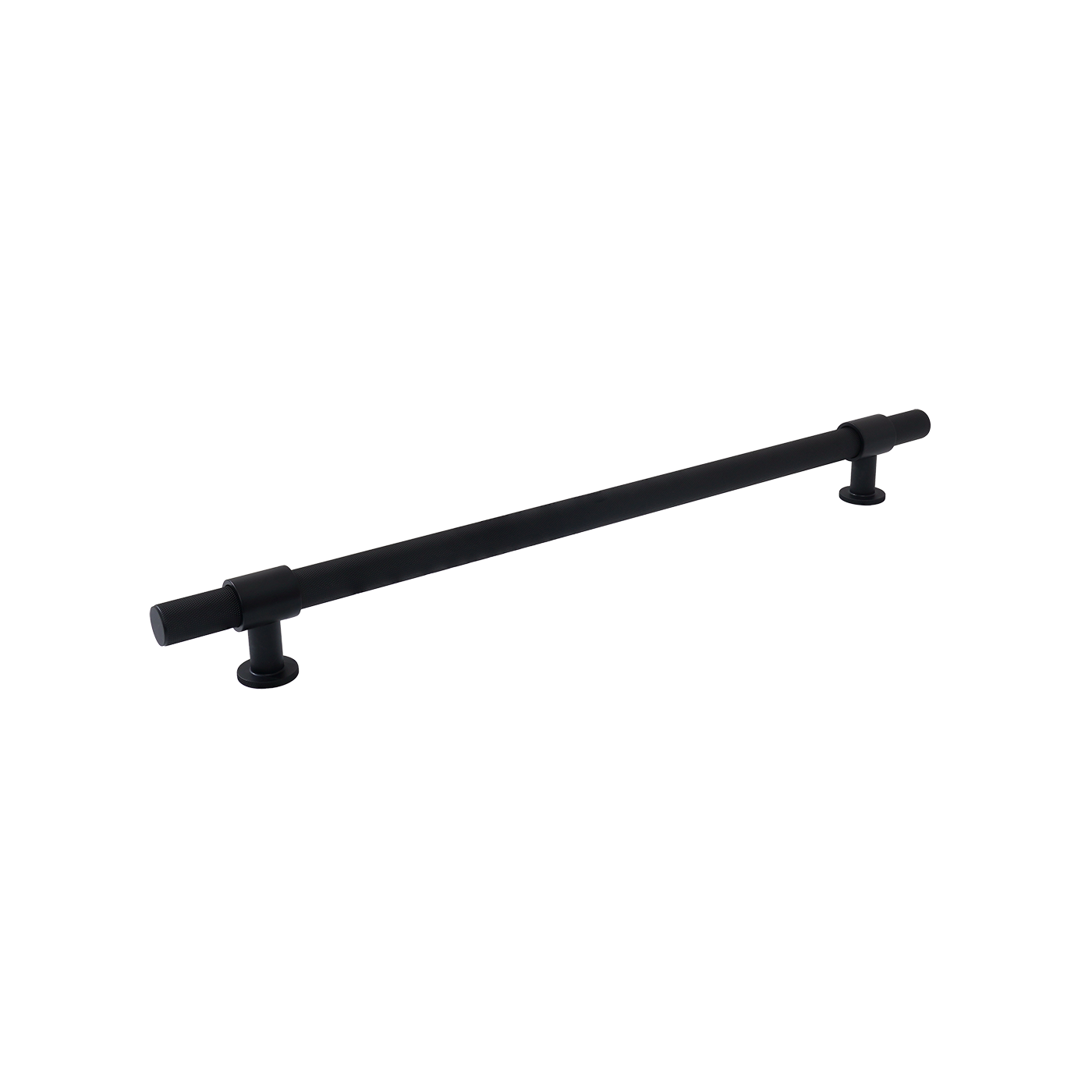 Momo Belgravia Knurled Bar Pull Solid Brass 320mm in Matt Black
