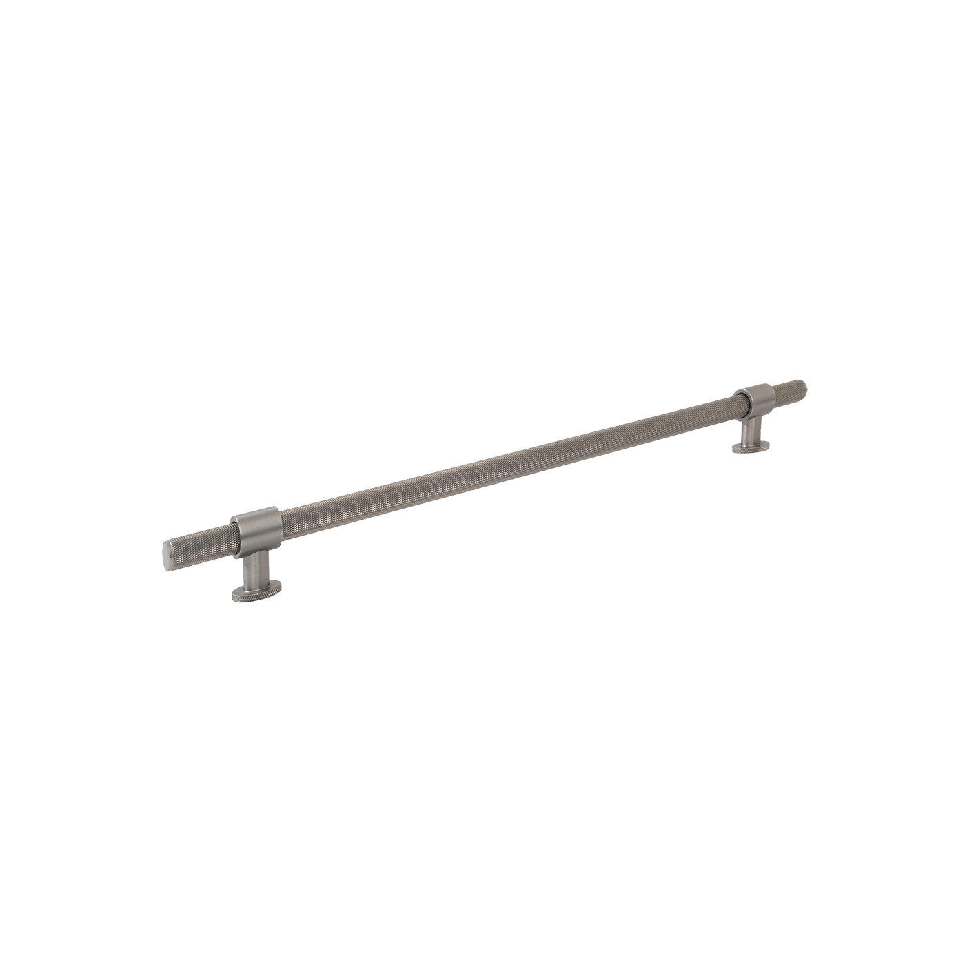 Momo Belgravia Knurled Door Pull with Back to Back Fixing 416mm Dull Brushed Nickel