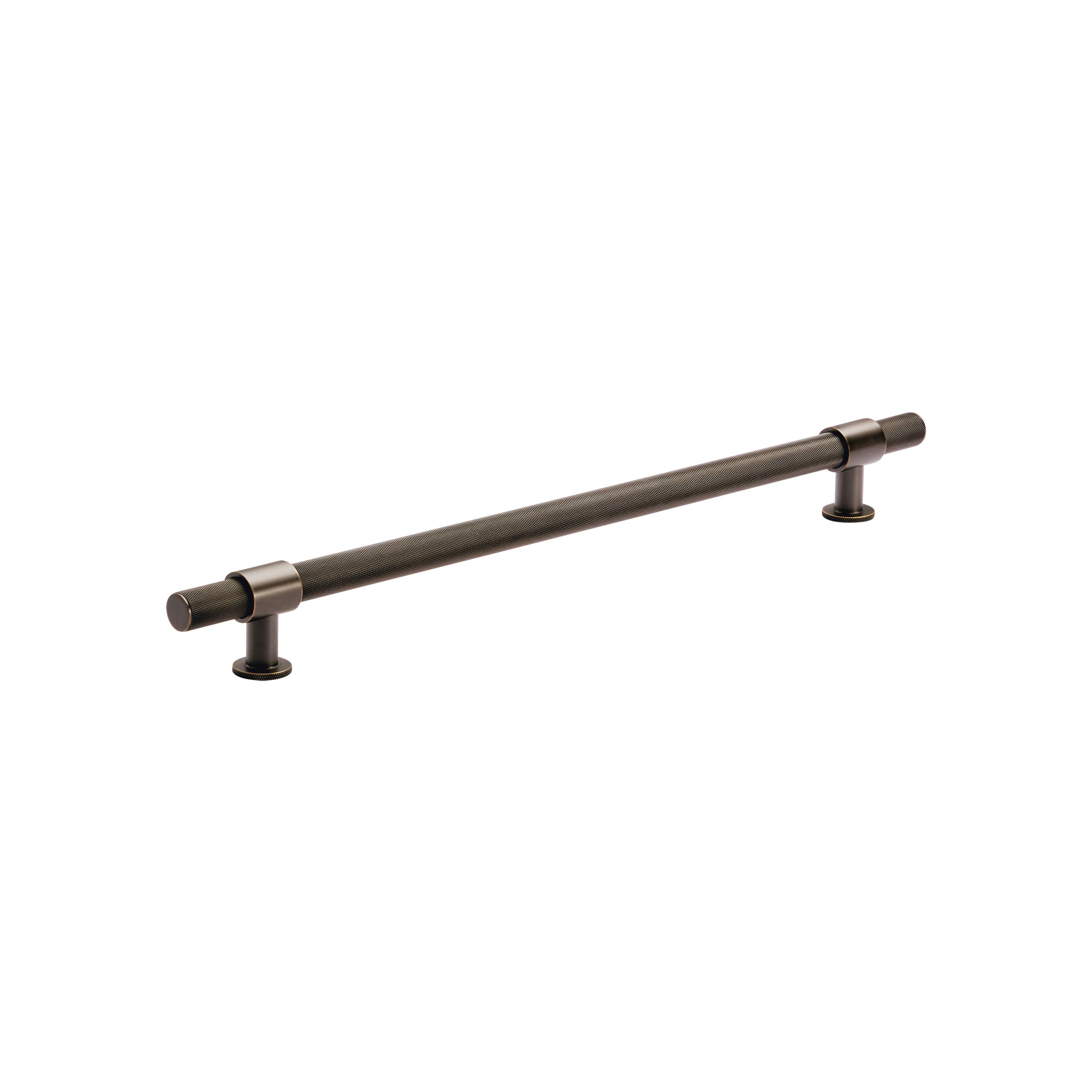Momo Belgravia Knurled Solid Brass Door Pull Handle In Dark Bronze