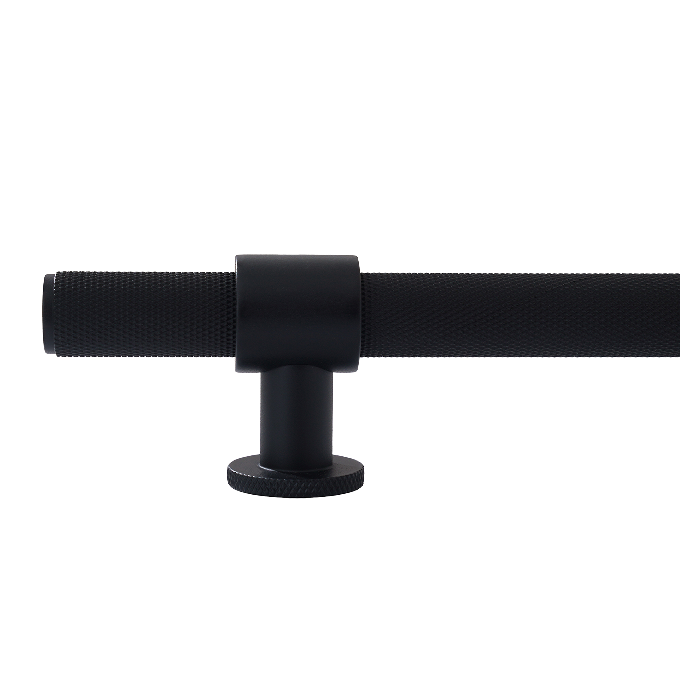 Momo Belgravia Knurled Appliance Pull Solid Brass 416mm in Matt Black (1)