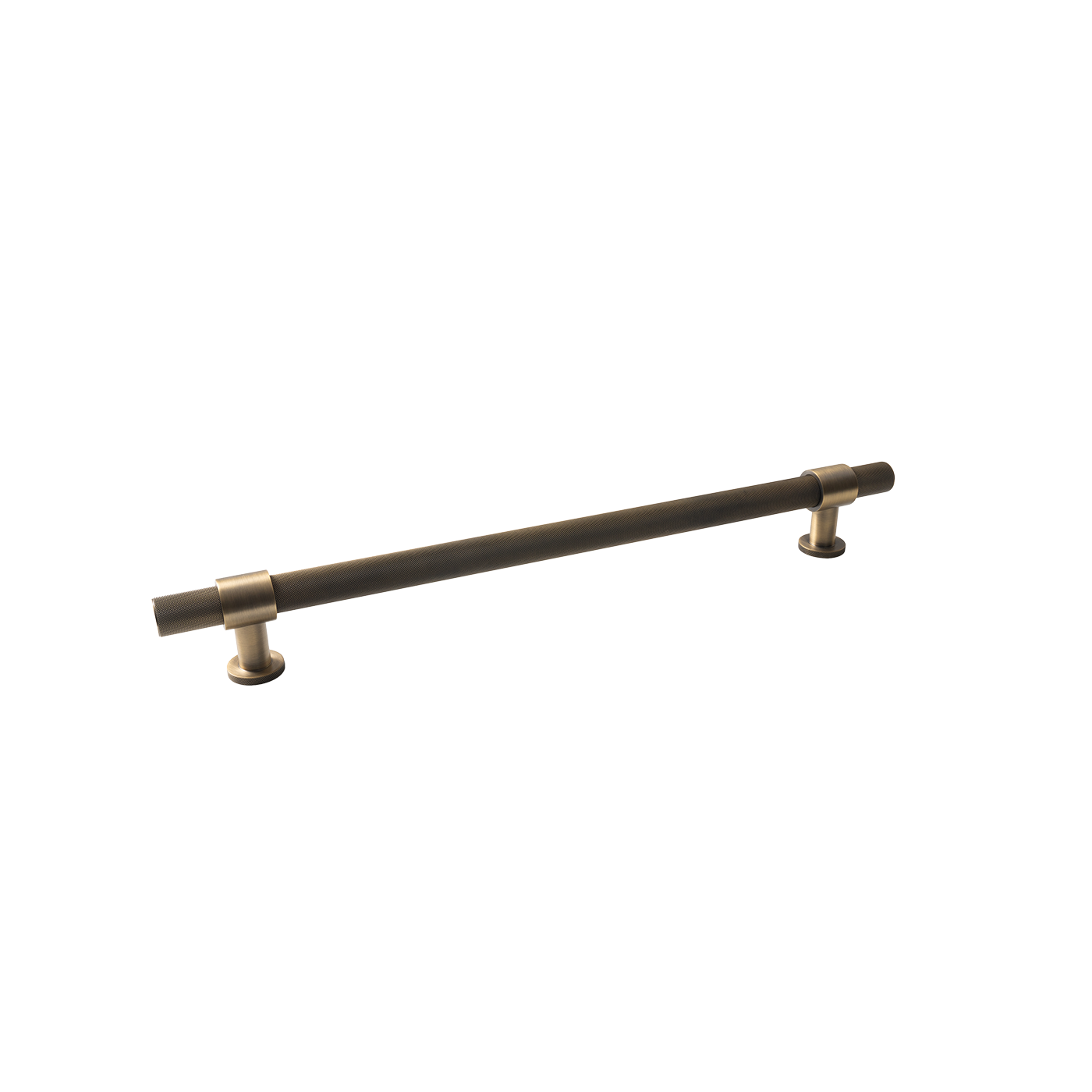 Momo Belgravia Knurled Entry Pull Handle Dark Brushed Brass