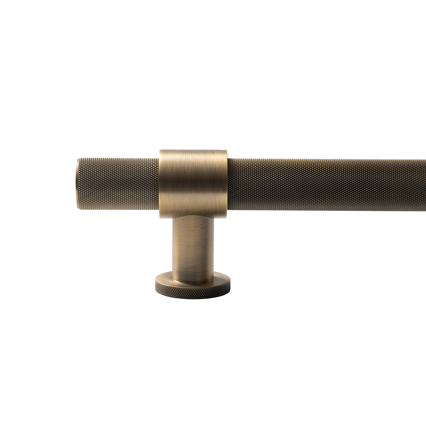 Momo Belgravia Knurled Entry Pull Handle Dark Brushed Brass (2)