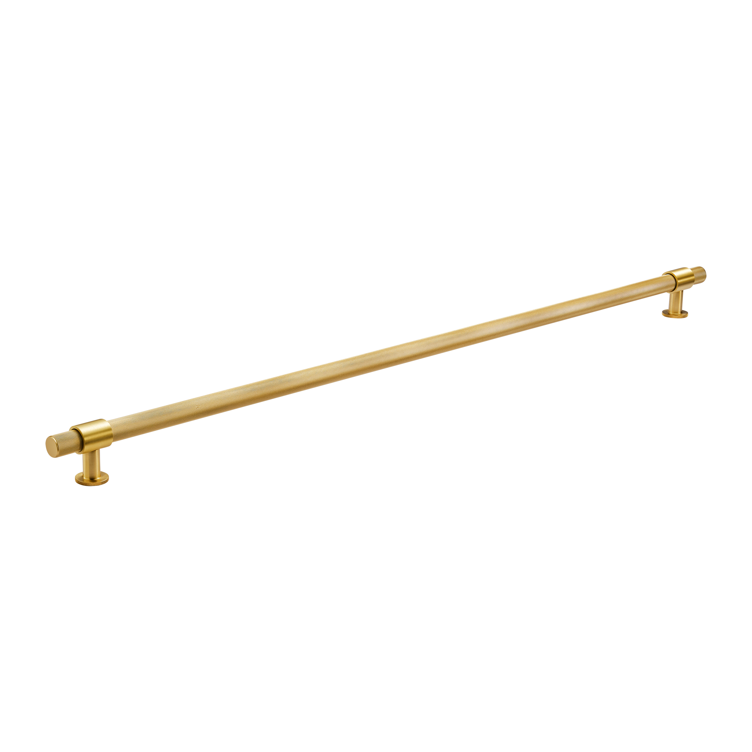 Momo Belgravia Knurled Bar Pull Solid Brass 800mm in Brushed Satin Brass