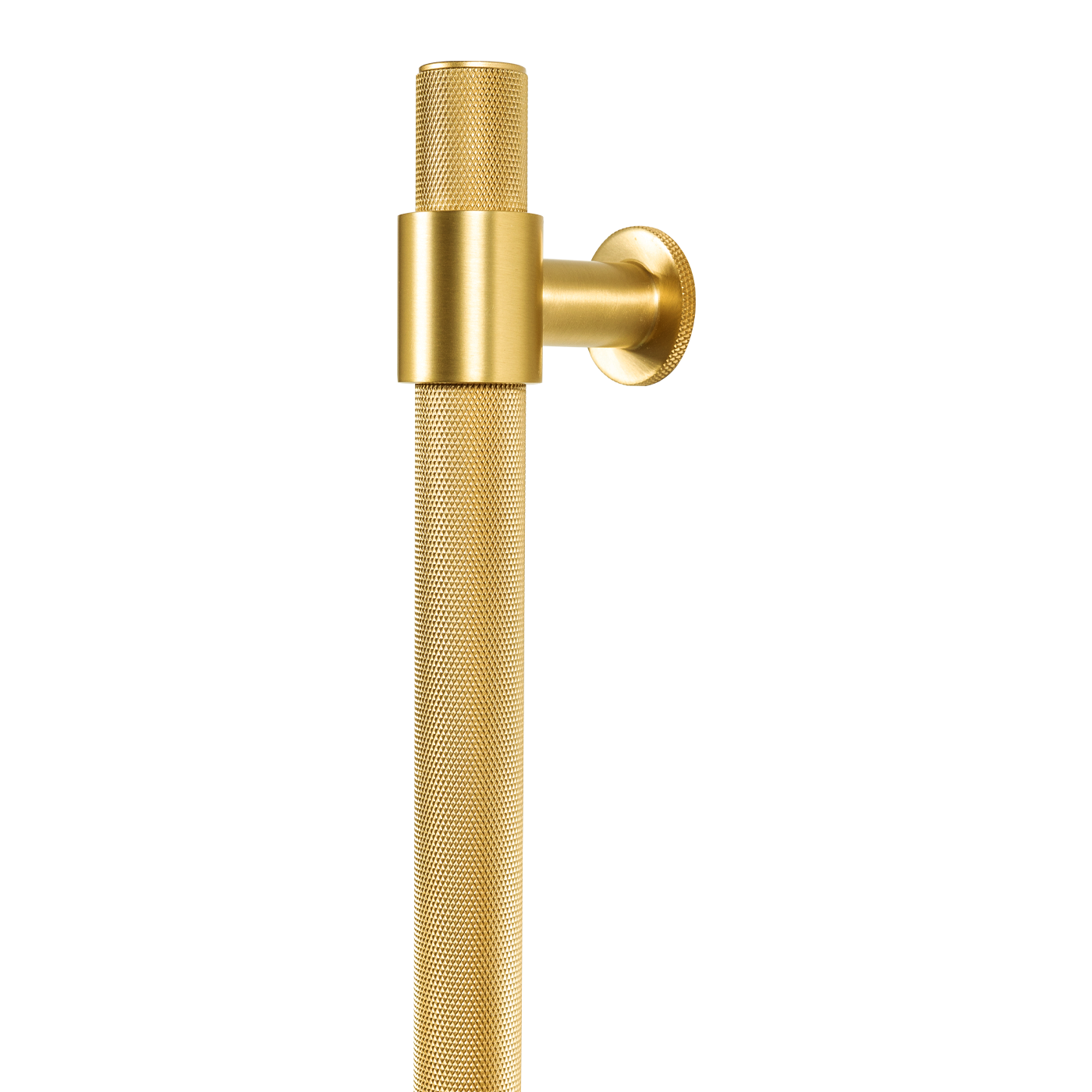 Momo Belgravia Knurled Bar Pull Solid Brass 800mm in Brushed Satin Brass
