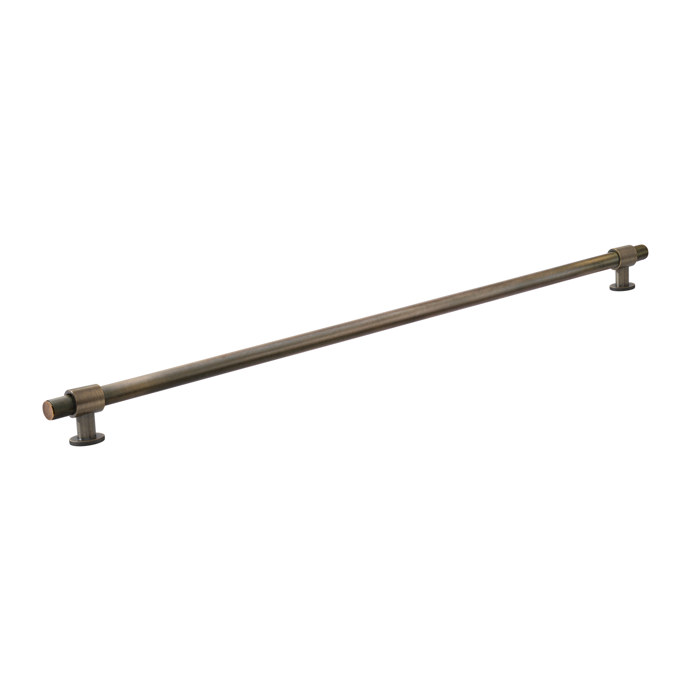 Momo Belgravia Knurled Bar Pull Solid Brass 800mm in Dark Brushed Brass