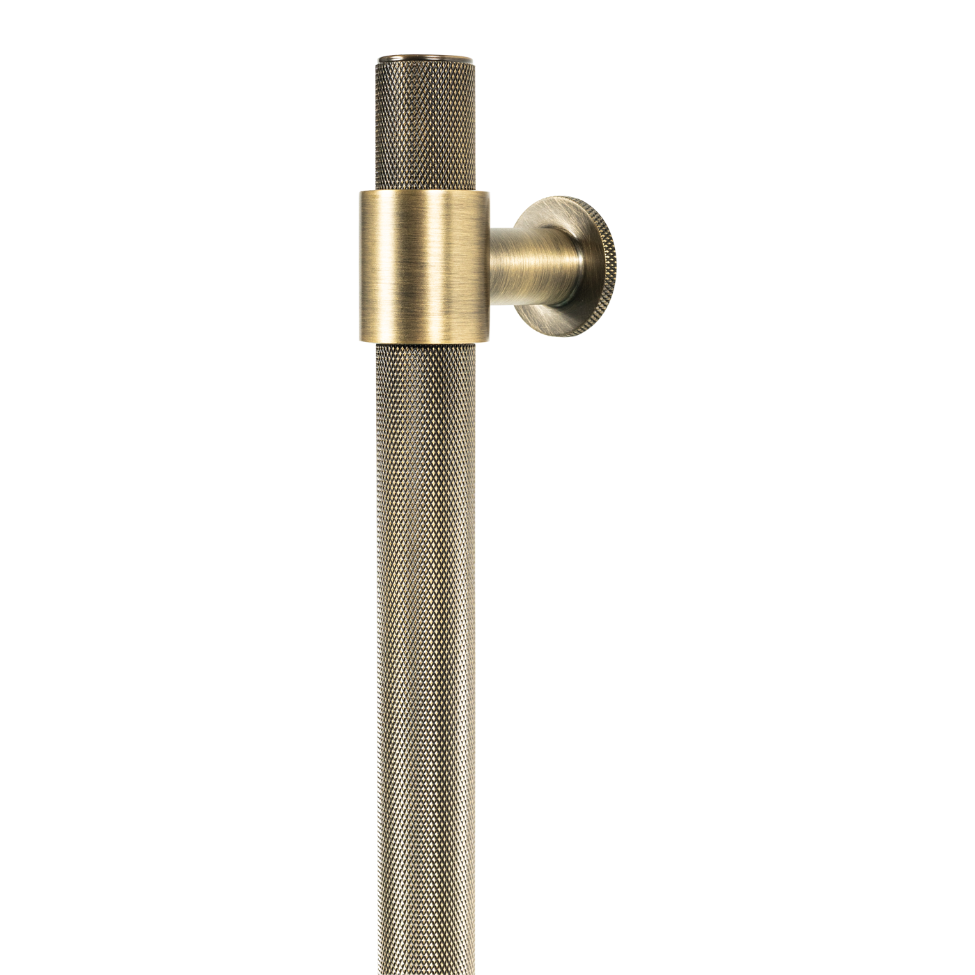 Momo Belgravia Knurled Bar Pull Solid Brass 800mm in Dark Brushed Brass