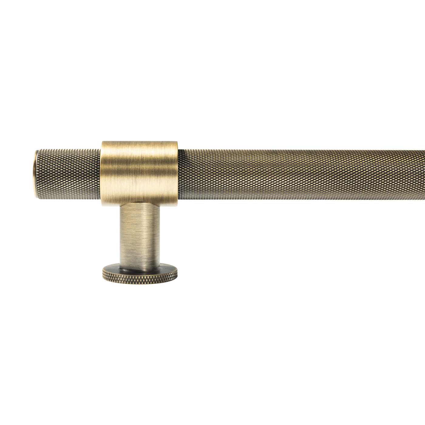 Momo Belgravia Knurled Bar Pull Solid Brass 800mm in Dark Brushed Brass (1)