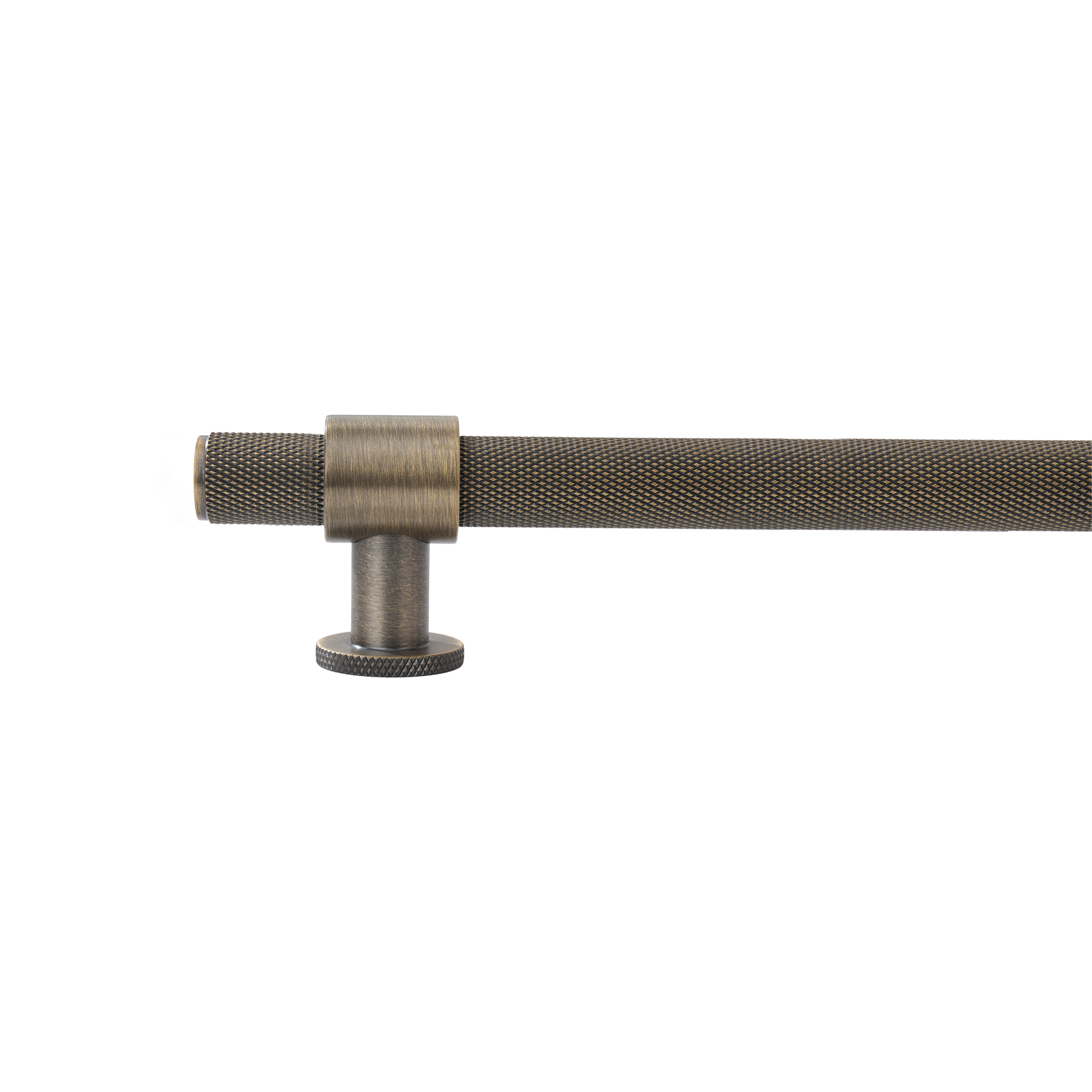 Momo Belgravia Knurled Bar Pull Solid Brass 800mm in Dark Brushed Brass (2)