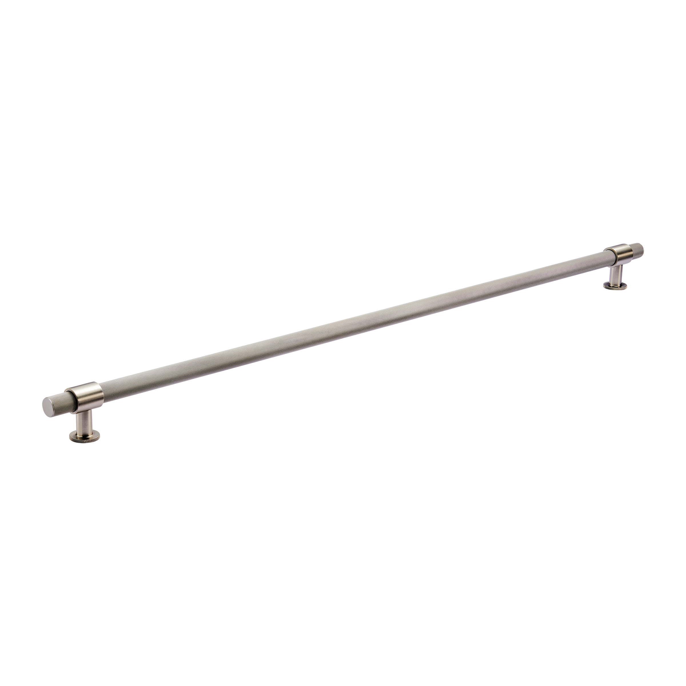 Momo Belgravia Knurled Bar Pull Solid Brass 800mm in Dull Brushed Nickel