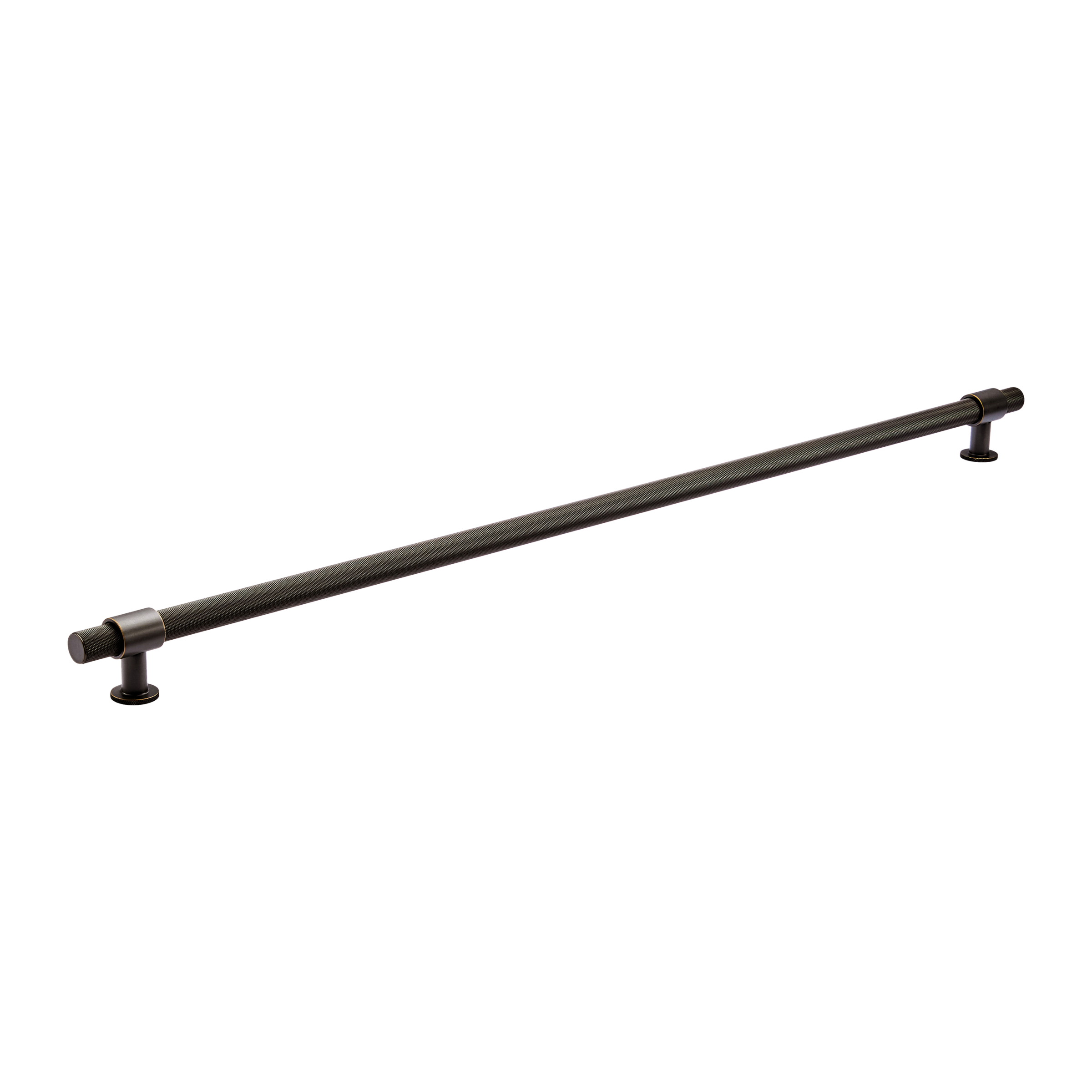Momo Belgravia Knurled Bar Pull Solid Brass 800mm in Dark Bronze