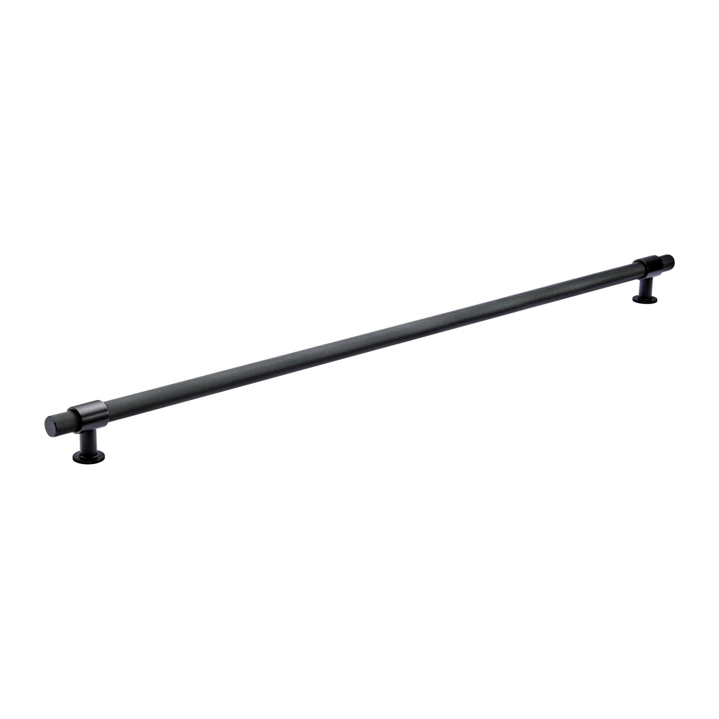 Momo Belgravia Knurled Bar Pull Solid Brass 800mm in Matt Black