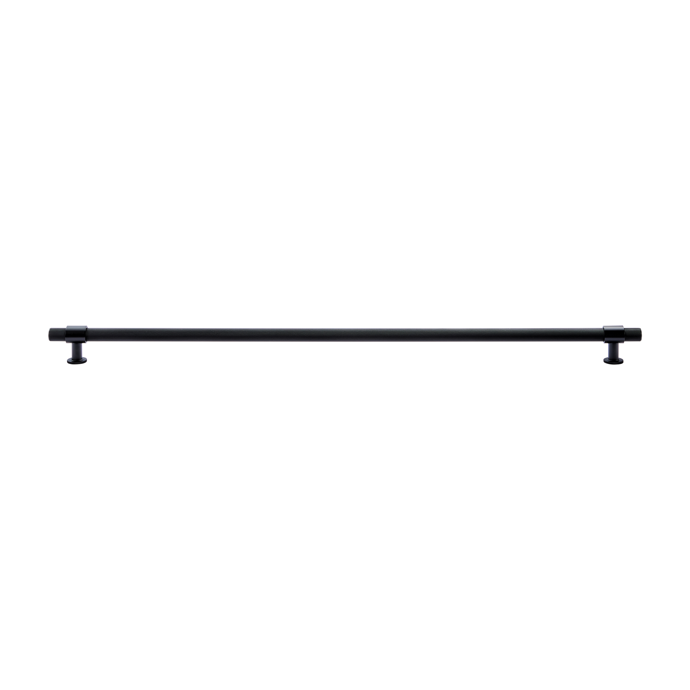 Momo Belgravia Knurled Bar Pull Solid Brass 800mm in Matt Black (1)