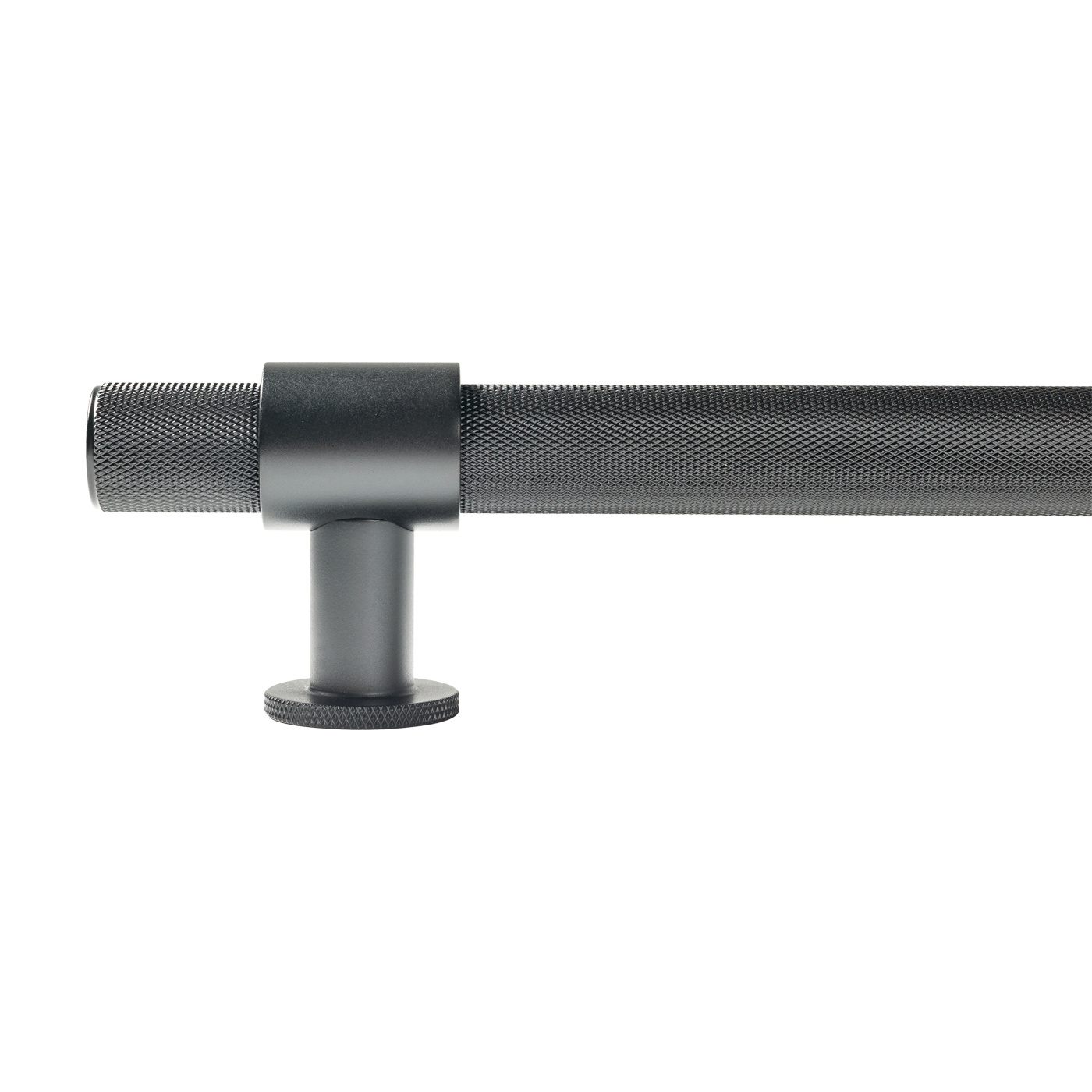 Momo Belgravia Knurled Bar Pull Solid Brass 800mm in Matt Black (1)
