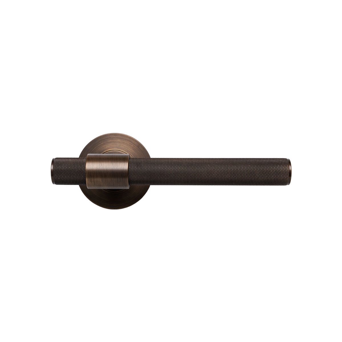Momo Belgravia Knurled Solid Brass Single Dummy Lever In Bronze