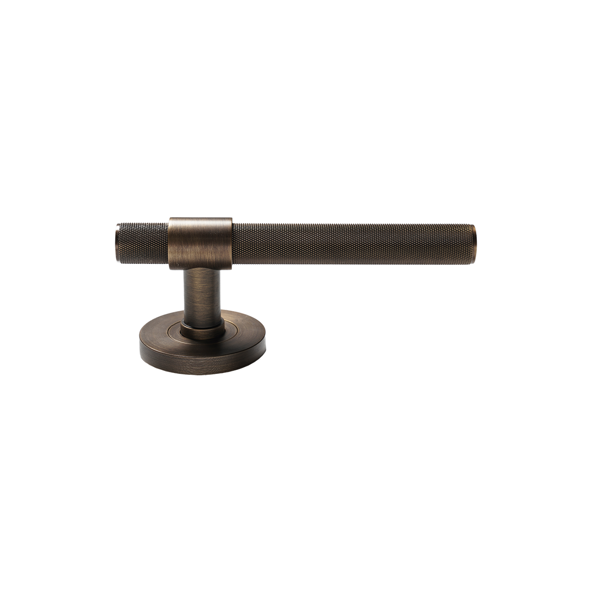 Momo Belgravia Knurled Solid Brass Single Dummy Lever In Bronze (1)