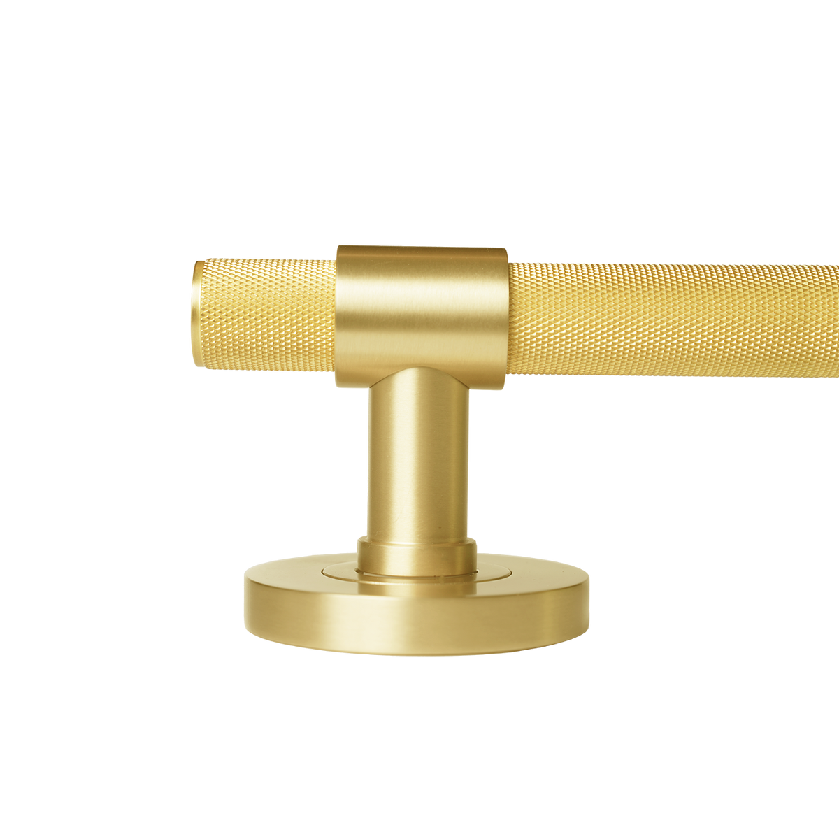 Momo Belgravia Knurled Solid Brass Single Dummy Lever In Brushed Satin Brass (2)