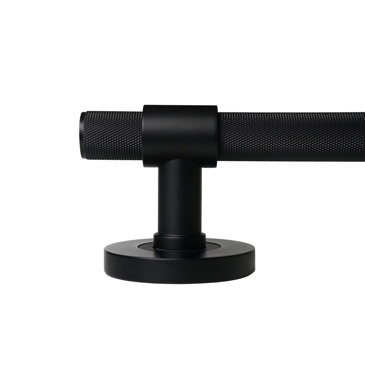 Momo Belgravia Knurled Solid Brass Single Dummy Lever In Matt Black (2)