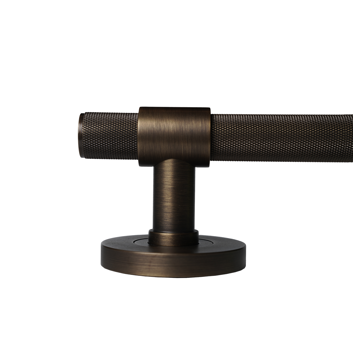 Momo Belgravia Solid Brass Knurled Lever Entrance Set In Bronze (3)