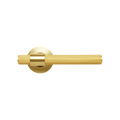 Momo Belgravia Solid Brass Knurled Tubular Latch Privacy Lever Set In Brushed Satin Brass
