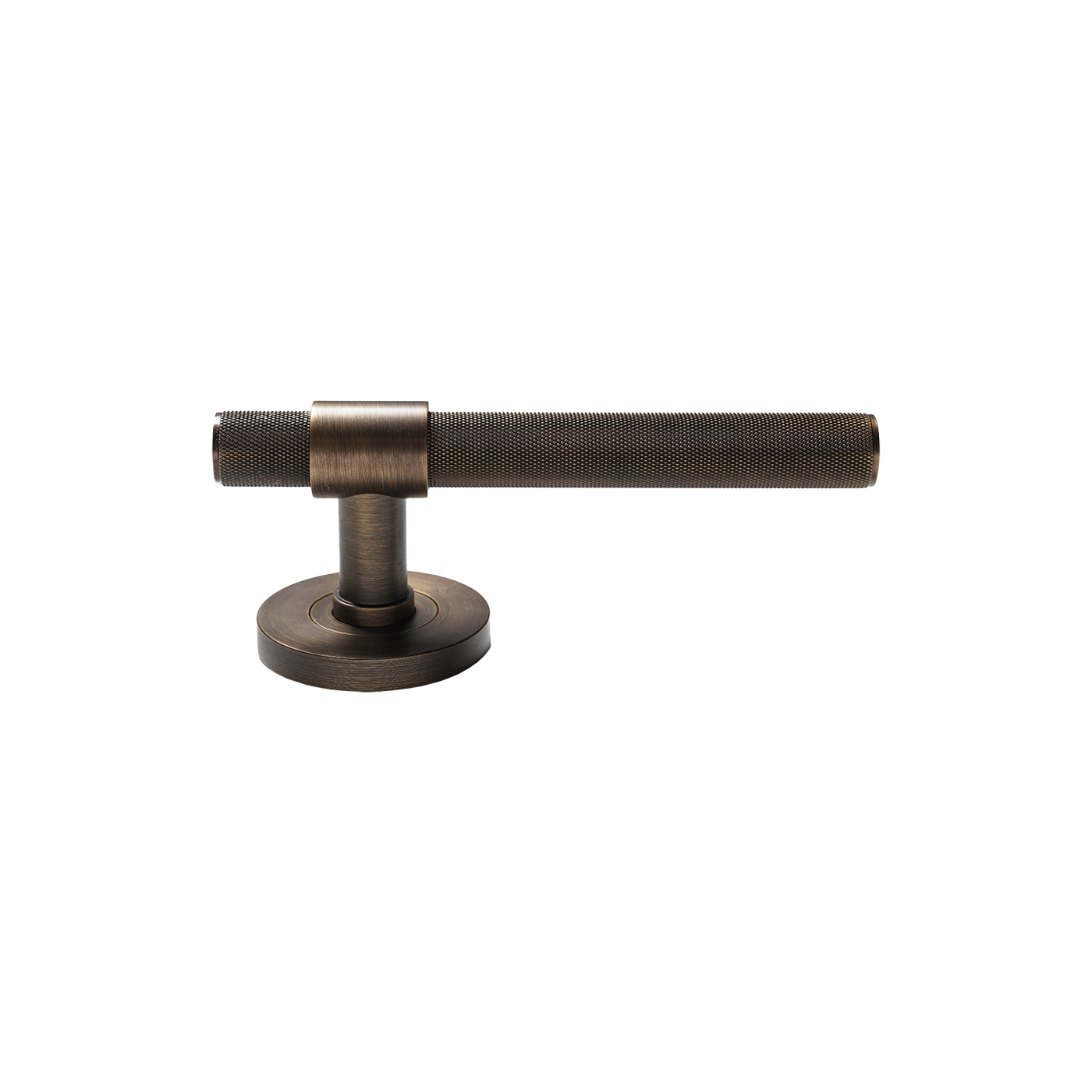 Momo Belgravia Solid Brass Knurled Tubular Latch Passage Lever Set In Bronze (2)