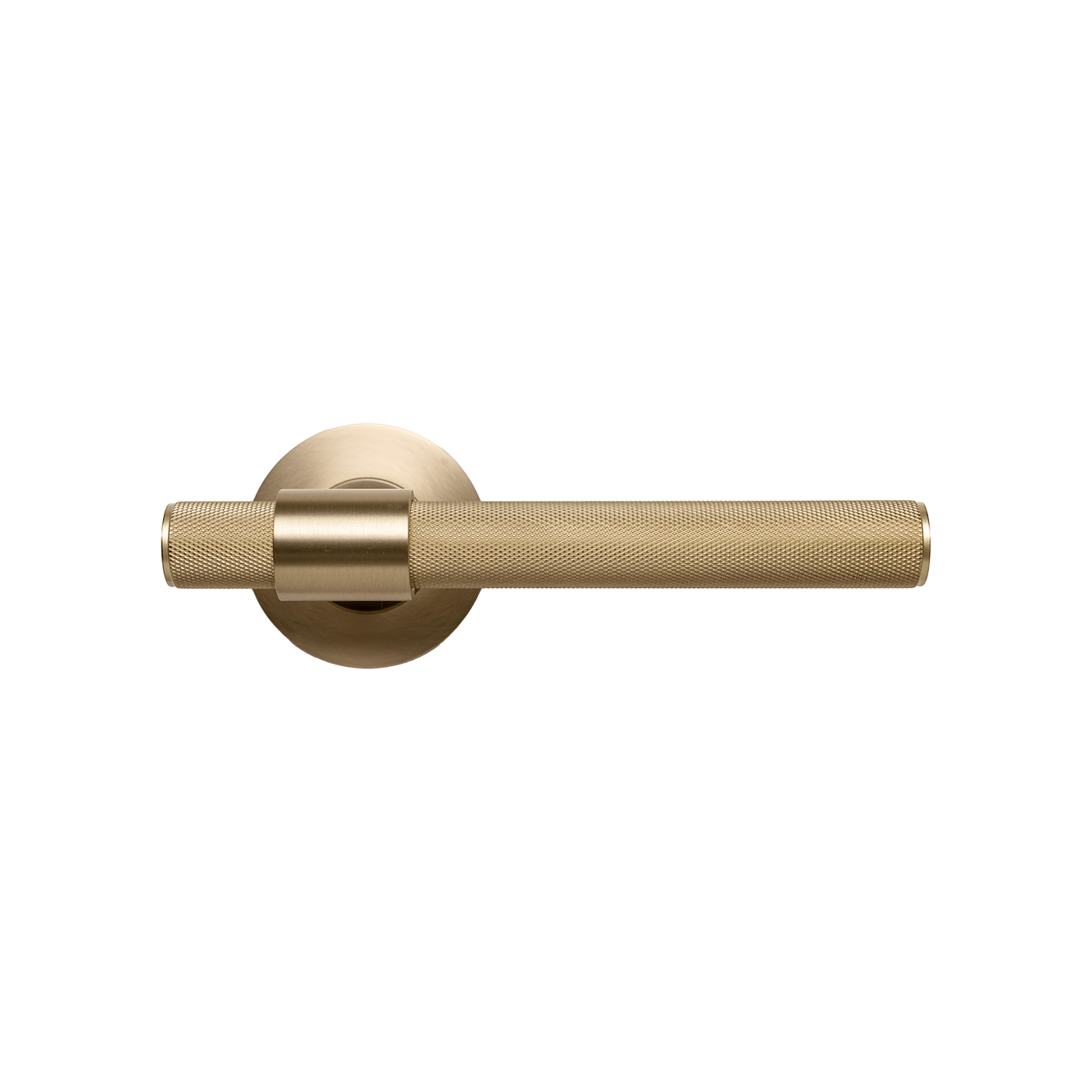 Momo Belgravia Solid Brass Knurled Tubular Latch Passage Lever Set In Brushed Satin Brass (1)