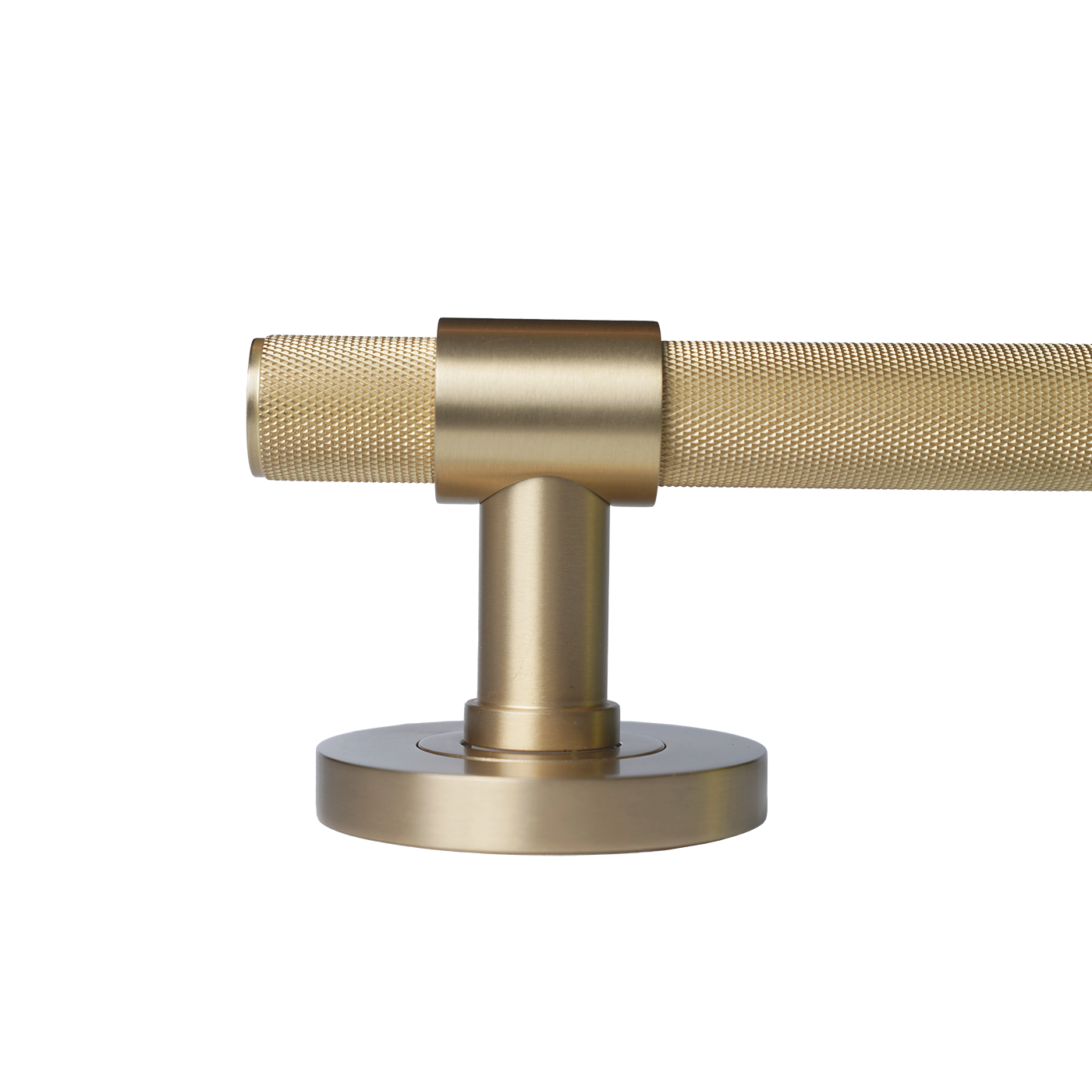 Momo Belgravia Solid Brass Knurled Tubular Latch Passage Lever Set In Brushed Satin Brass (3)