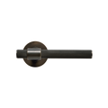 Momo Belgravia Solid Brass Knurled Lever Handle Set in Dark Bronze