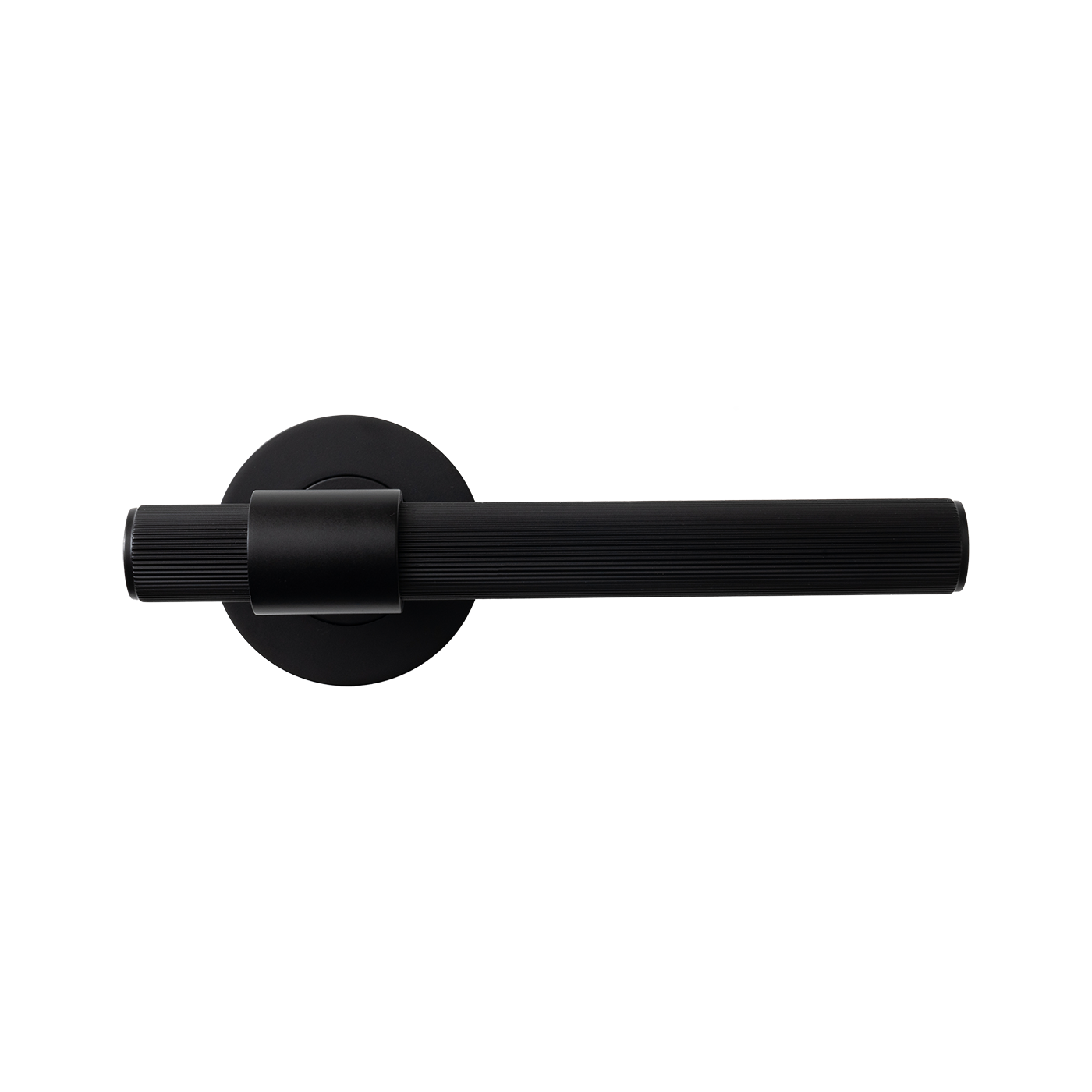 Momo Belgravia Solid Brass Lined Lever Handle Set In Matt Black