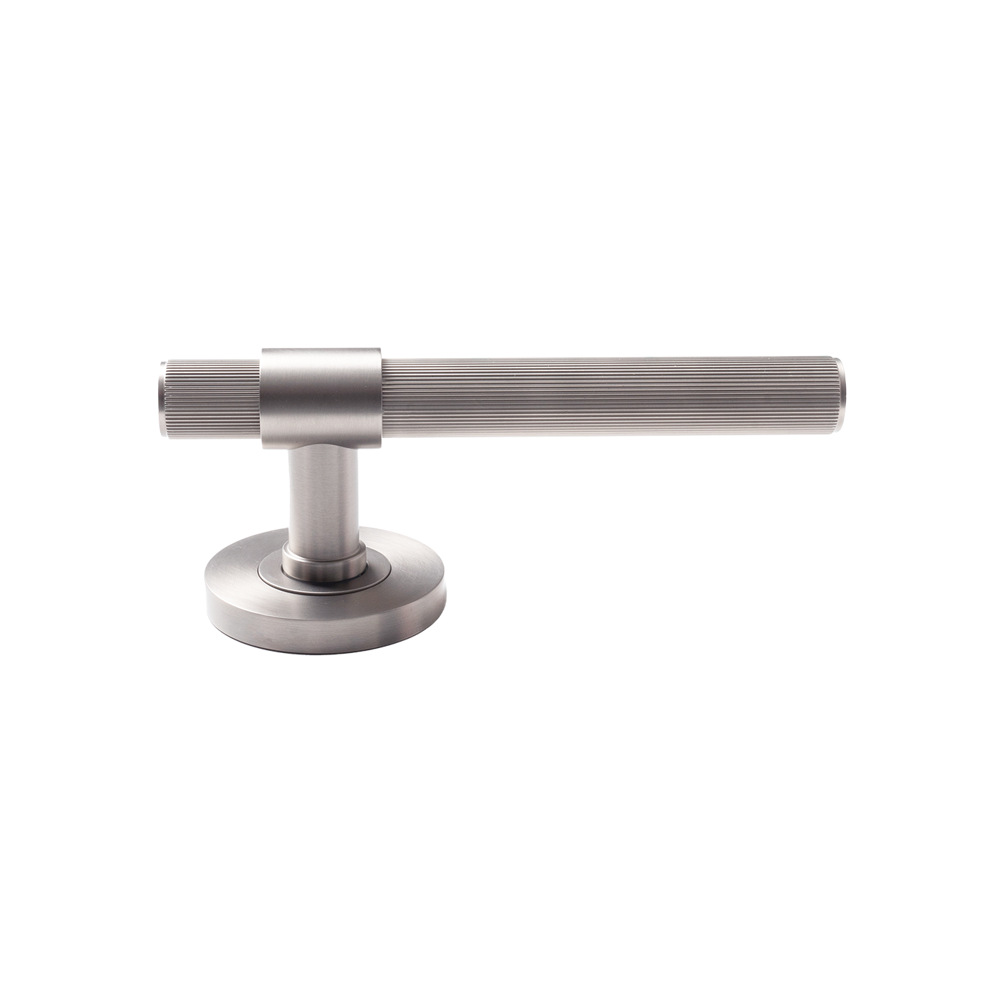 Momo Belgravia Solid Brass Lined Tubular Latch Privacy Lever Set In Dull Brushed Nickel (2)