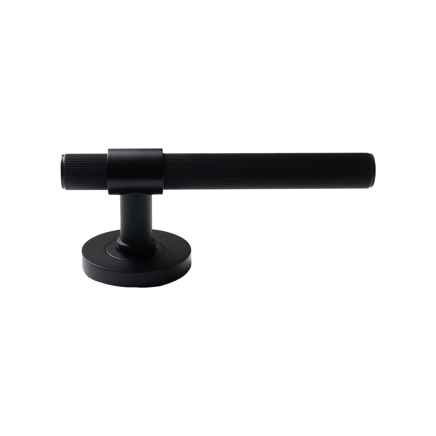 Momo Belgravia Solid Brass Lined Tubular Latch Privacy Lever Set In Matt Black (2)