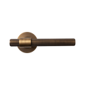 Momo Belgravia Solid Brass Lined Lever Handle Set In Bronze