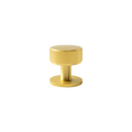 Momo Belgravia Lined Round Knob Solid Brass 35mm in Brushed Satin Brass