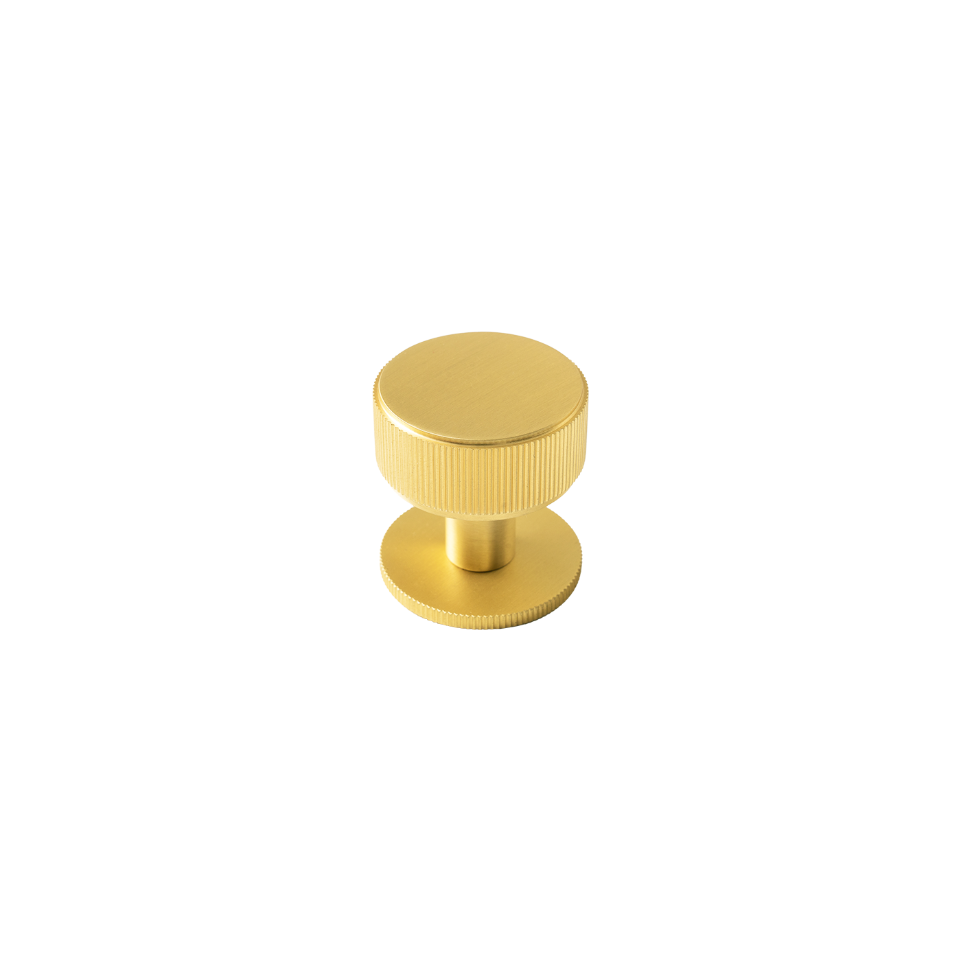 Momo Belgravia Lined Round Knob Solid Brass 35mm in Brushed Satin Brass (1)