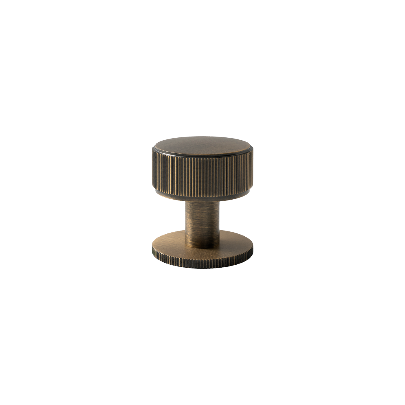 Momo Belgravia Lined Round Knob Solid Brass 35mm in Dark Brushed Brass