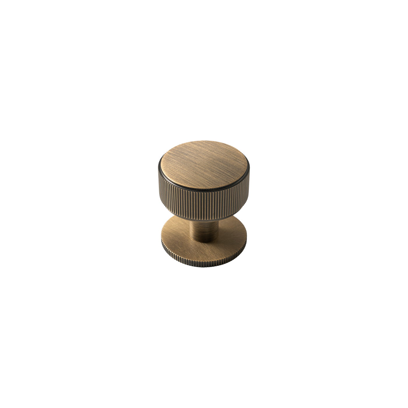 Momo Belgravia Lined Round Knob Solid Brass 35mm in Dark Brushed Brass (1)