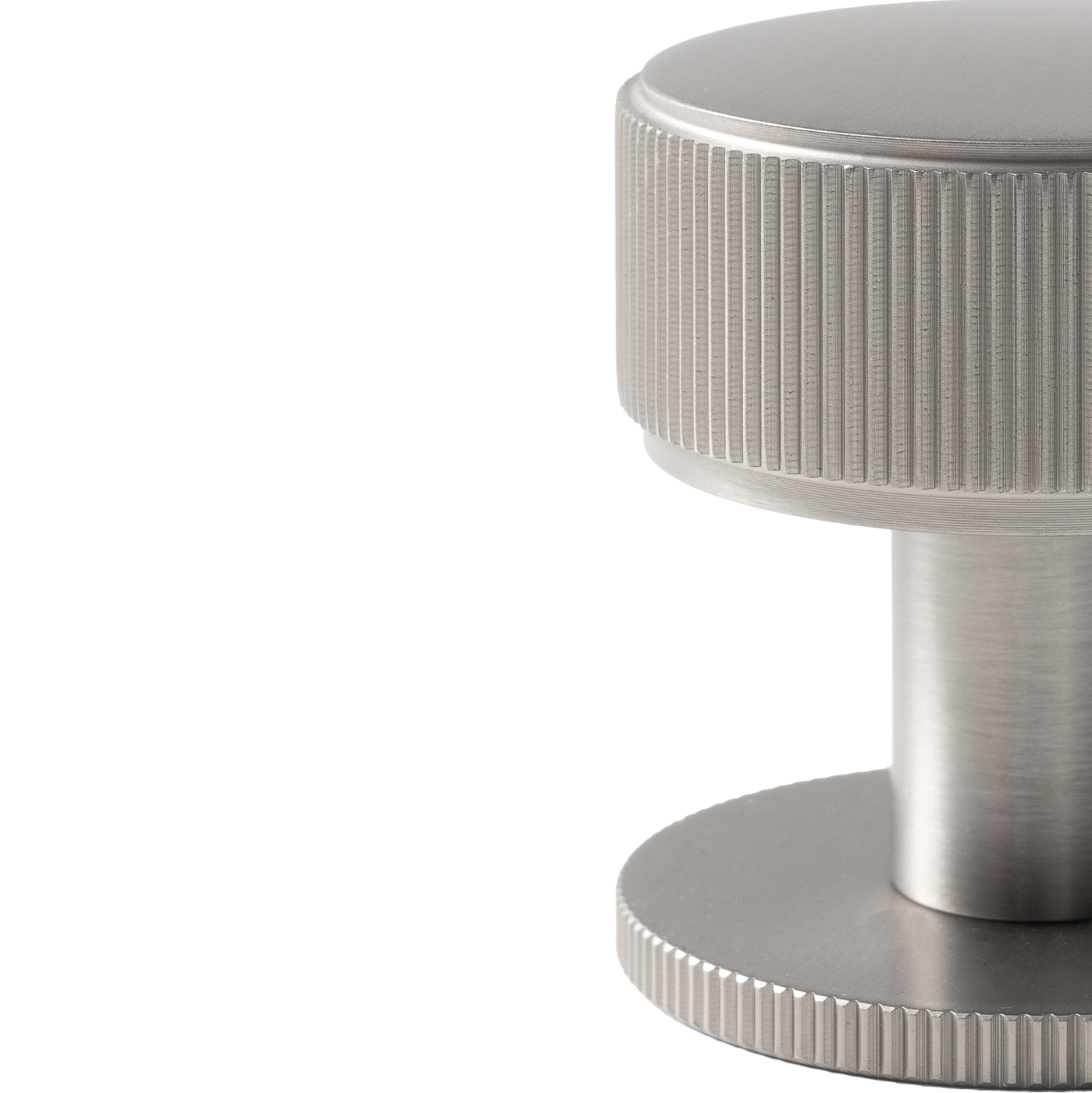 Momo Belgravia Lined Round Knob Solid Brass 35mm in Dull Brushed Nickel (2)