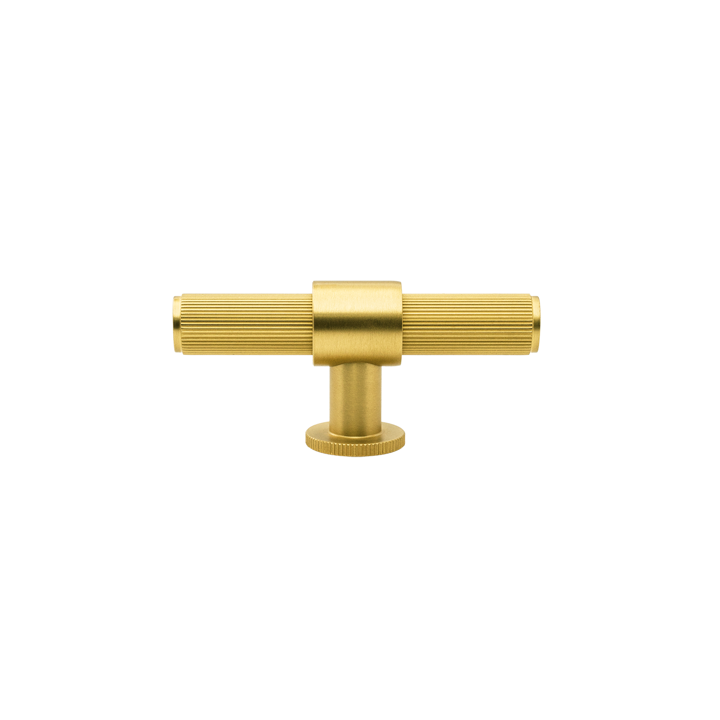 Momo Belgravia Lined T Knob Solid Brass 82mm in Brushed Satin Brass (1)
