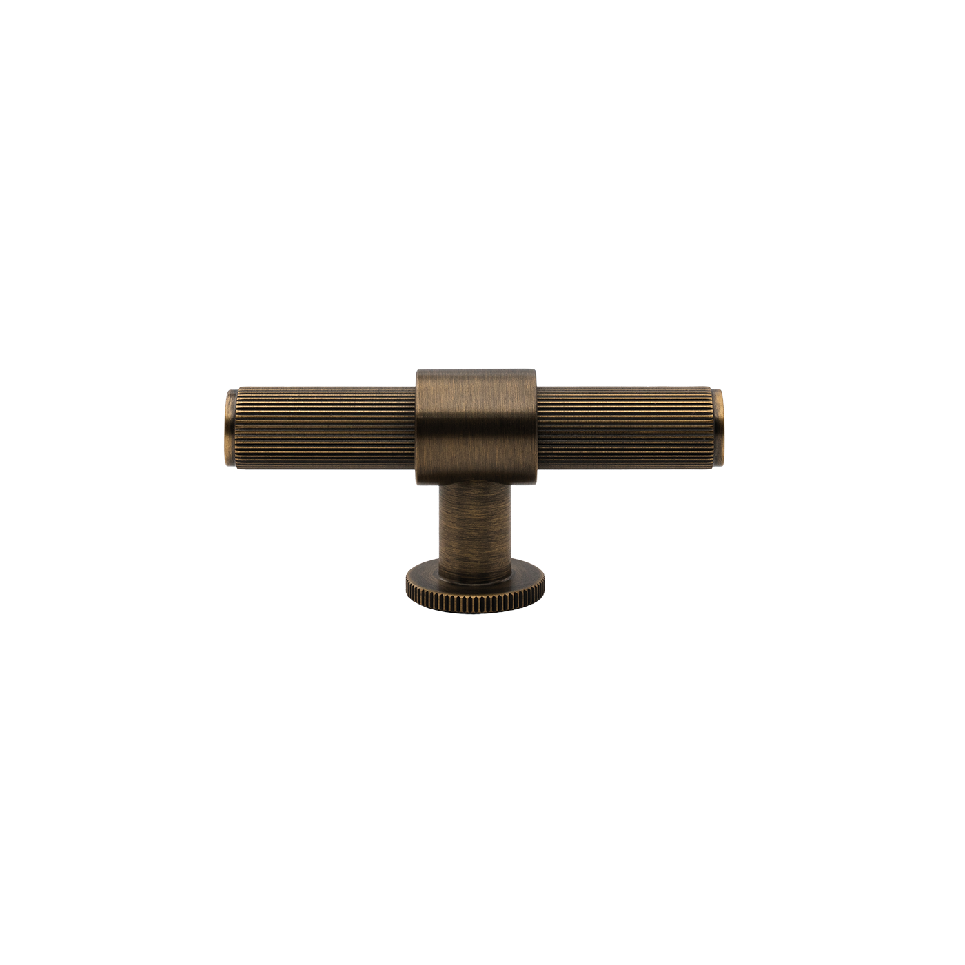 Momo Belgravia Lined T Knob Solid Brass 82mm in Dark Brushed Brass (1)