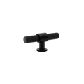 Momo Belgravia Lined T Knob Solid Brass 82mm in Matt Black