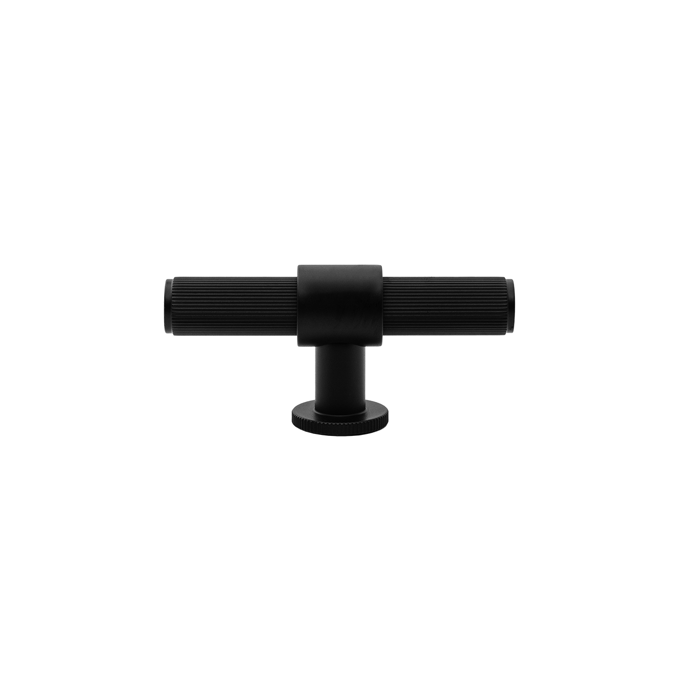 Momo Belgravia Lined T Knob Solid Brass 82mm in Matt Black (1)