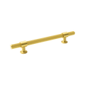 Momo Belgravia Lined Bar Pull Solid Brass 160mm in Brushed Satin Brass
