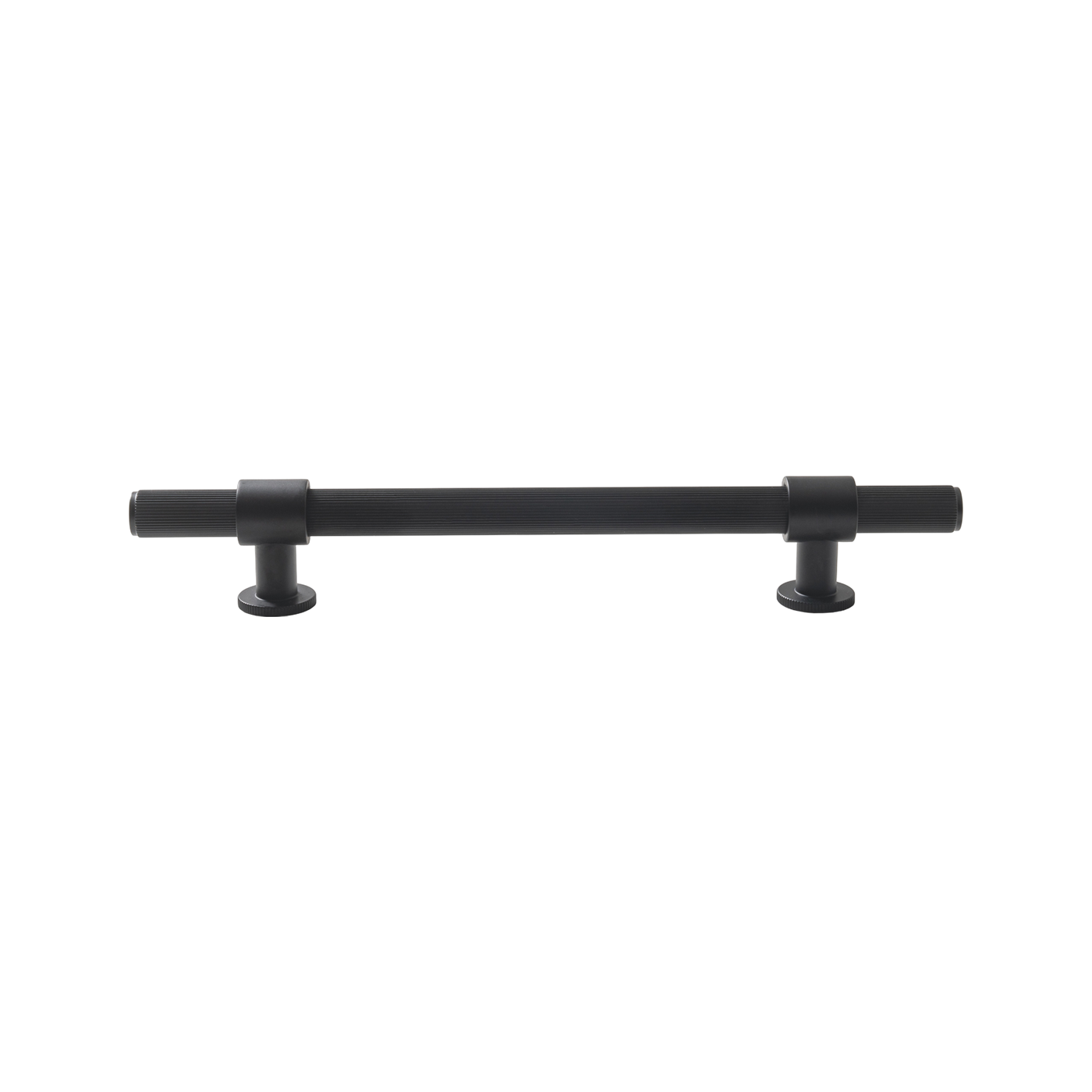 Momo Belgravia Lined Bar Pull Solid Brass 160mm in Matt Black (2)