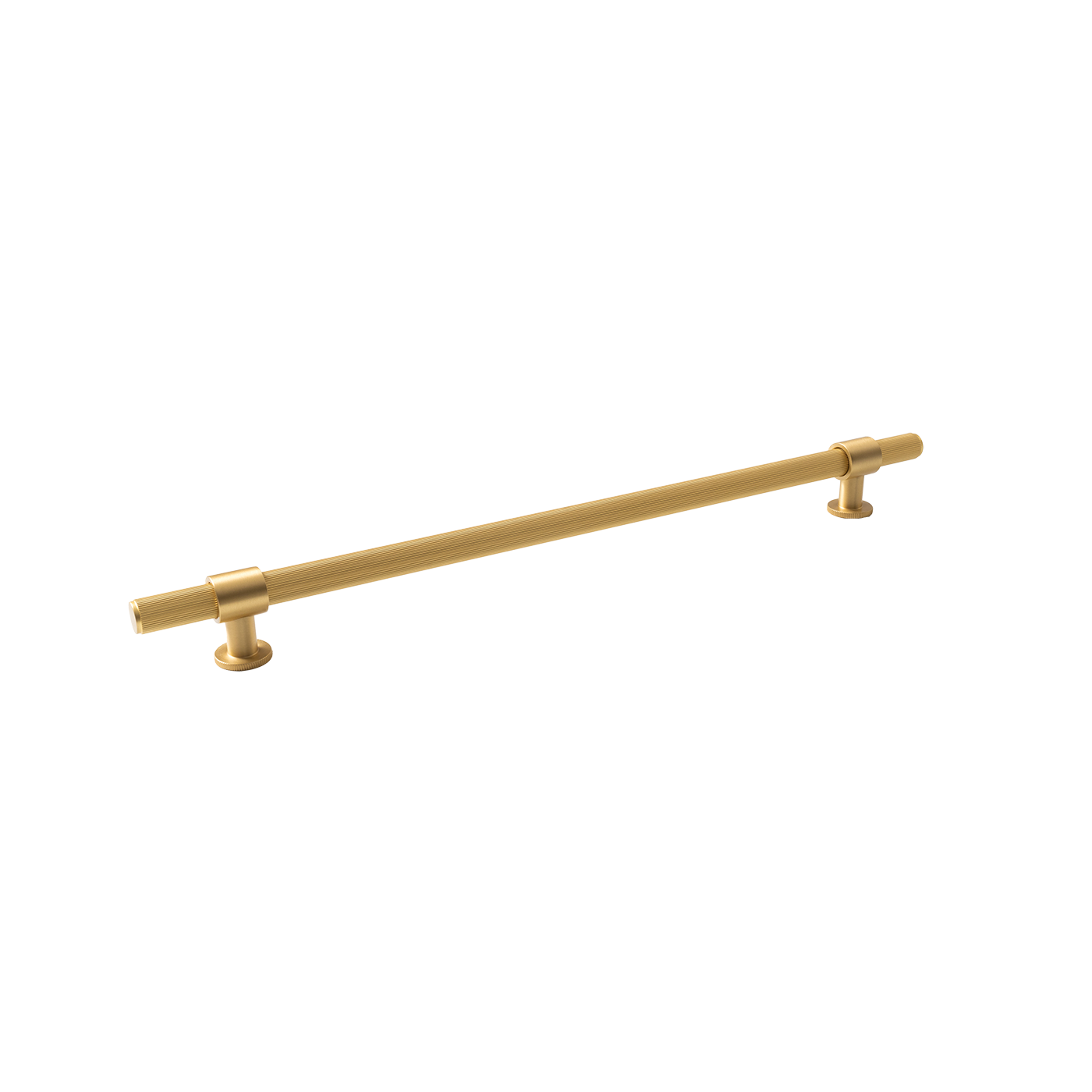 Momo Belgravia Lined Bar Pull Solid Brass 320mm in Brushed Satin Brass
