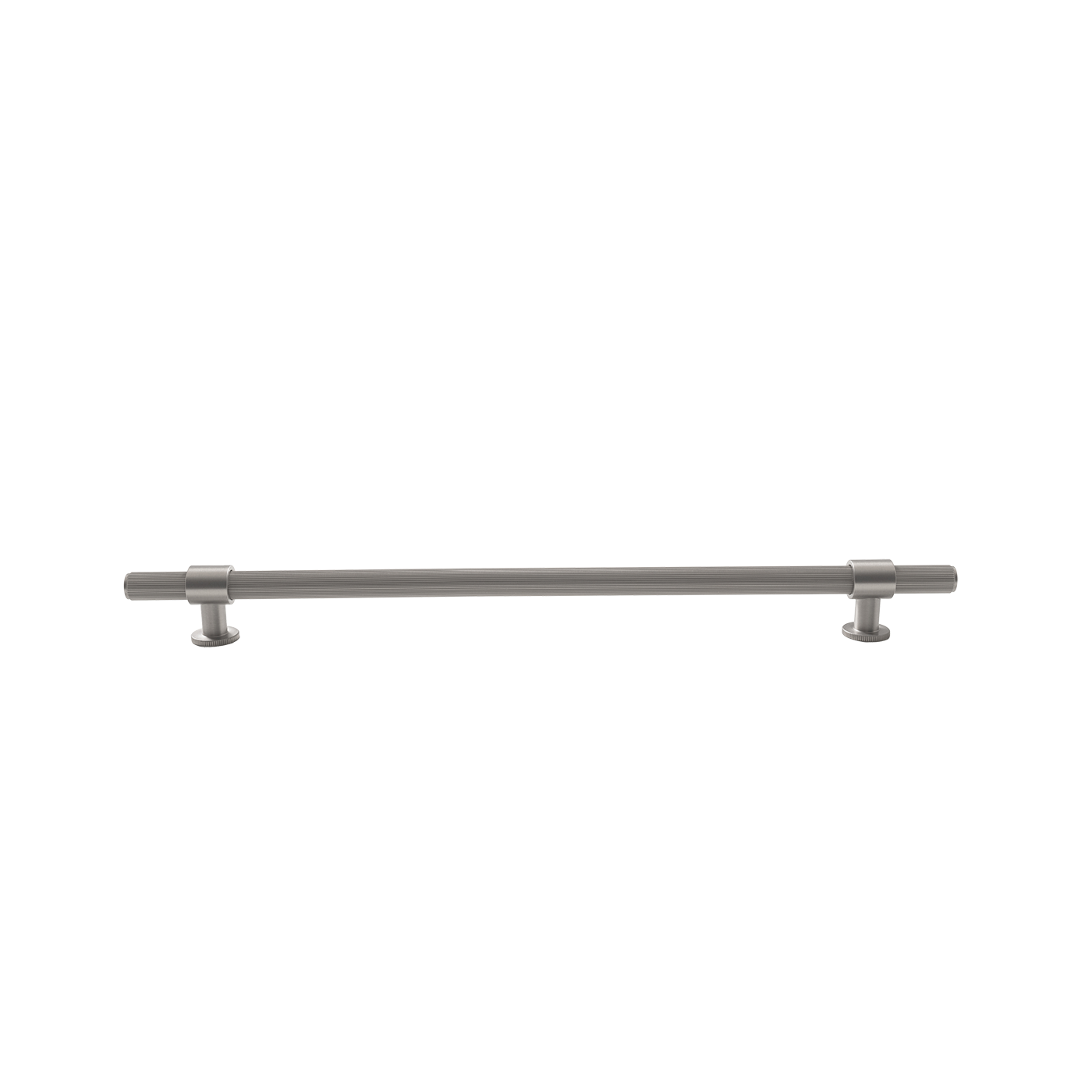 Momo Belgravia Lined Bar Pull Solid Brass 320mm in Dull Brushed Nickel (1)