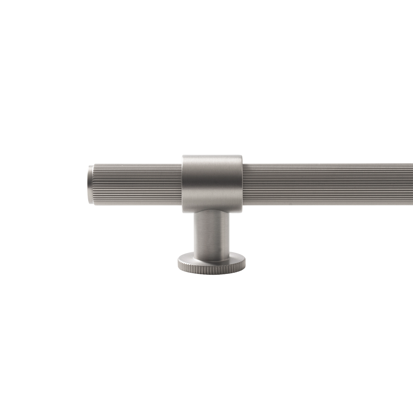 Momo Belgravia Lined Bar Pull Solid Brass 320mm in Dull Brushed Nickel (2)